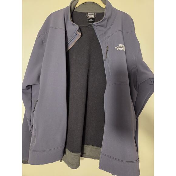 The North Face TNF Apex Gray Softshell Jacket Mens Size Large Full Zip Outdoors - Picture 7 of 10